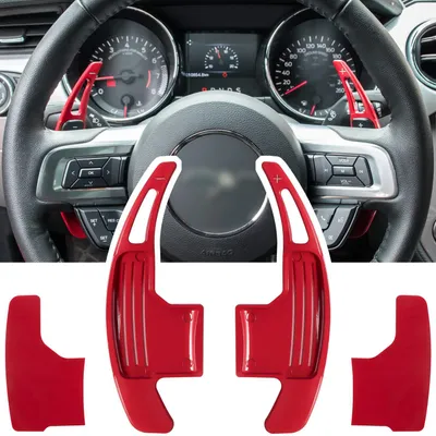 Zdjęcie produktu dla Osłona manetek zmiany biegów na kierownicy do Ford Mustang 2015, 2016, 2017, 2018, 2019, 2020