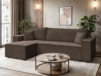 Produktbild von Ecksofa CARLO L Cord, Poso 06