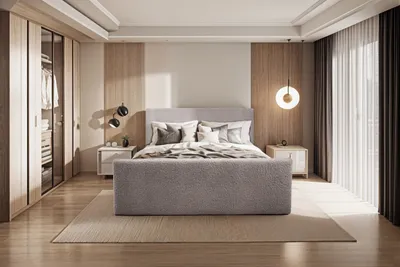 Produktbild von Kaiser Möbel Boxspringbett mit bettkasten und topper LAMM stoff Sven Beige 120x200 cm H3