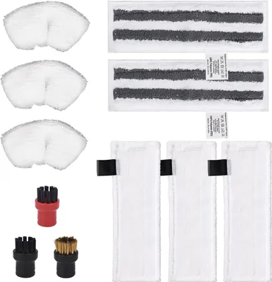 Produktbild von Zubehör für Kärcher Dampfreiniger Easyfix SC1 SC2 SC3 SC4 SC5 Mikrofaser Tücher für Bodendüse Wischtücher Überzügen für die Handdüse Rundbürsten Ersatzteile