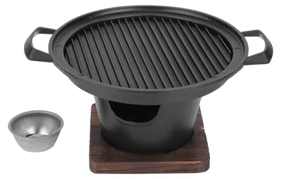 Produktbild von Tragbarer rauchfreier Mini-Grill für den Haushalt, Holzkohleofen, Grillzubehör, 26 x 21 x 12,5 cm