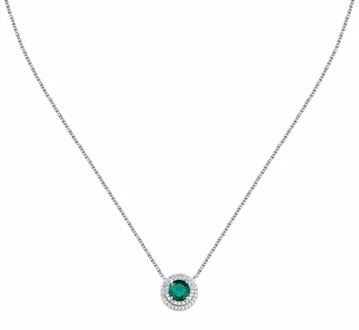 Immagine prodotto di Graziosa collana in argento con zirconi Tesori SAIW272