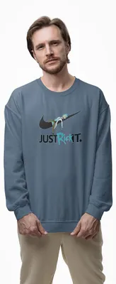 Produktbild von D&B Design Uni Pullover SWMO00050 Rick And Morty IndigoBlau-Größe S