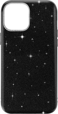 Image de Avizar, coque de protection pailletée pour Apple iPhone 12 / 12 Pro, noire