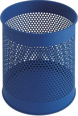 Produktbild von Perforierter Papierkorb, 15 Liter - Blau