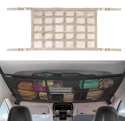 Produktbild von Dachgepäckträger-Netz für den Transport von Gepäck, Beige