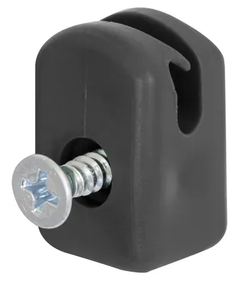 Image de Alberts 829834 Support de fil de tension avec vis, plastique, noir, set de 100 pièces