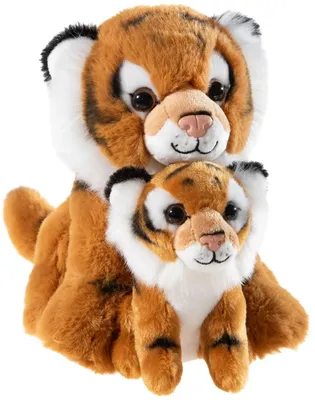 Image de Tigre en peluche pour bébé MISANIMO, 25 cm