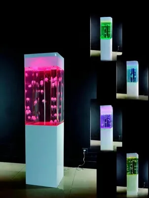 Produktbild von Design Aquarium Wassersäule Wasser Säule Dekoration Quallen Wasserwand Club Neu