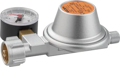 Produktbild von GOK Niederdruck Caravanregler 1,5 kg 50 mbar mit Manometer