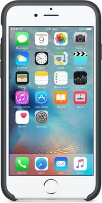 Produktbild von Apple Case für iPhone 6 6S, Grau - Seidig - Silikon