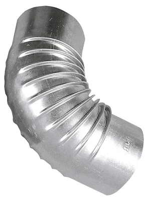 Zdjęcie produktu dla BERTRAMS 030116, Kolanowa rura kominowa, Srebrny, Stal, 400 °C, 90°, 15 cm