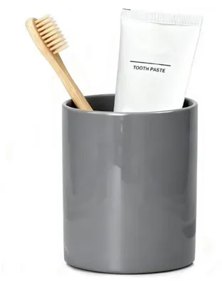 Immagine prodotto di Portaspazzolini in Vetroceramica, contenitore grigio, grande