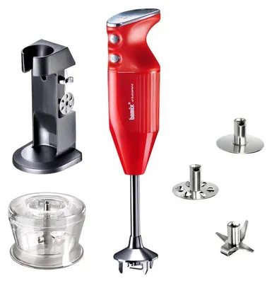 Obrázek produktu pro Bamix DeLuxe, Ponorný mixér, Drcení ledu, 1,8 m, 200 W, Červená