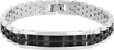 Produktbild von "Matej" - Edelstahl Gliederarmband mit Gravurplatte