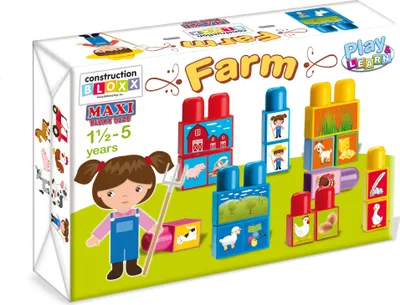 Immagine prodotto di Blocchi da costruzione per bambini Fattoria Maxi Bloxx 34 pezzi 18M+