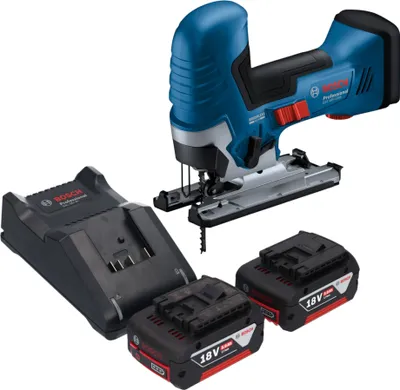 Produktbild von Bosch GST 18V-125 S Professional Akku Stichsäge 18 V 125 mm Brushless + 2x Akku 5,0 Ah + Ladegerät