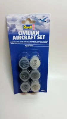 Produktbild von Revell 39072 -  Aqua Color - Farben Set Zivilflugzeuge - 6 X 5ml