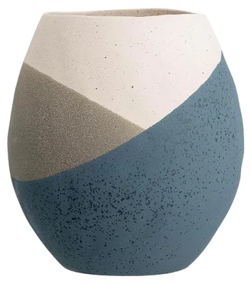 Produktbild von Deko Vase Noak, blau, Terrakotta