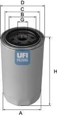 Produktbild von Ölfilter UFI 23.483.00 Anschraubfilter für ROVER 75 (RJ) für MG ZT-T Kombi