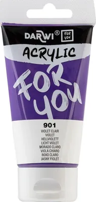 Zdjęcie produktu dla Darwi DFY Farba akrylowa Light Violet 75 ml 1 szt.