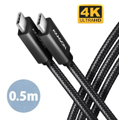 Zdjęcie produktu dla Axagon BUCM32-CM05AB, 0,5 m, USB C, USB C, USB 3.2 Gen 2x2, 20 Gbit/s, Czarny
