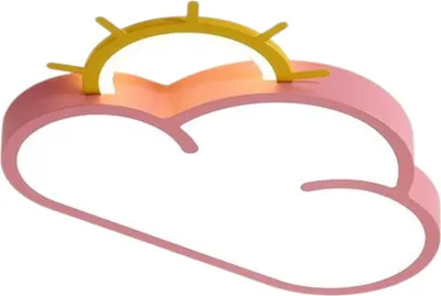 Immagine prodotto di KIK KX3165 Plafoniera LED dimmerabile per bambini, 30W, nuvola rosa