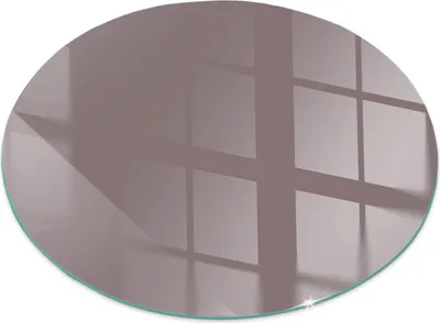 Produktbild von Farbe Beige – Glasbodenplatte für – Kaminofen – Kaminplatte Glas – Schutzglas – Funkenschutzplatte –Glasbodenplatte Feuerfeste – Hitzeschutzplatte – Bodenschutz aus Glas – fi 50cm
