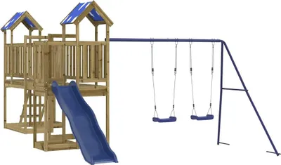 Image de vidaXL Tour de jeux Bois de pin imprégné