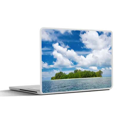 Produktbild von MuchoWow® Laptop Aufkleber Sticker Cover Insel - Sommer - Tropisch 40x30 cm - Laptop Dekoration - Selbstklebend