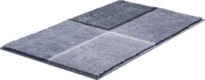 Produktbild von Grund Badteppich DIVISO - 100% Polyacryl SUPERSOFT, Farbe:Grau, Größe:70x120 cm