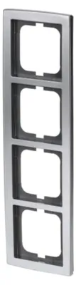 Image de Busch-Jaeger 1724-80 Wandplatte/Schalterabdeckung Chrom (2CKA001754A4107)