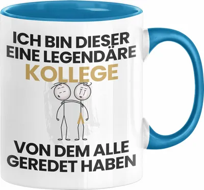 Produktbild von Kollege Geschenk Tasse Lustige Geschenkidee Geburtstag für Kollege Ich Bin Dieser Legendäre Kollege Von Dem Alle Geredet Haben Kaffee-Becher (Blau)