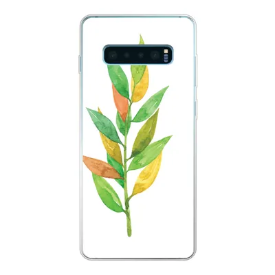 Produktbild von MuchoWow® Handyhülle Schutzhülle Hülle für Samsung Galaxy S10 Lite Aquarelle - Blätter - Pflanzen Silikon Softcase Handy Hülle - Schutz
