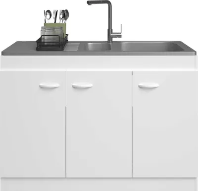 Image de Meuble sous évier à 3 portes (120 cm)