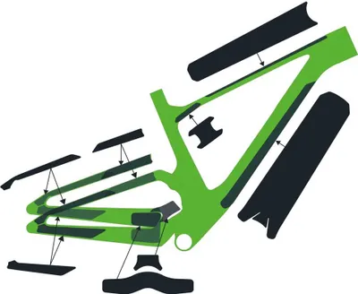 Produktbild von Syncros Rahmenschutz-Set für das Addict Gravel, Farbe:clear gloss