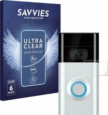 Produktbild von 6x Für Ring Doorbell 2 (Linse) Schutzfolie Savvies Displayschutz Display Schutz Folie Klar Transparent
