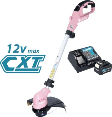 Produktbild von Makita UR 100 DSMP Akku Rasentrimmer 12 V max. 260 mm pink + 1x Akku 4,0 Ah + Ladegerät