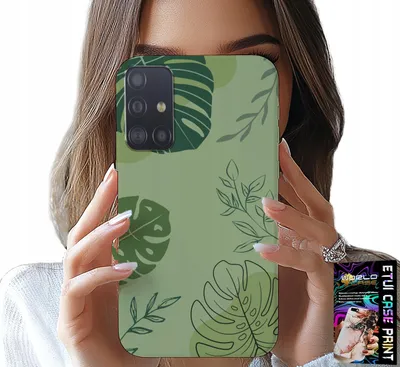 Produktbild von Fall Für Samsung Galaxy M31S - Grüne Blätter Floralen Muster Zurück