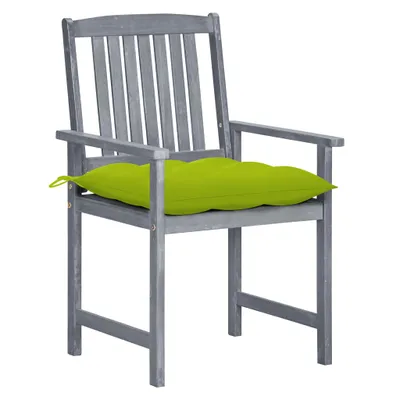 Produktbild von VidaXL 3061274, Terrasse, Gepolsterter Sitz, Akazienholz, Grau, Polyester, 570 mm
