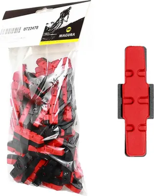 Produktbild von MAGURA Bremsbelag rot (VE = 25 Sets) - zuverlässige Bremsleistung im Dauerein...