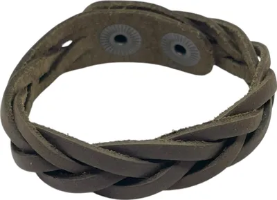 Produktbild von Garbari Lederarmband, geflochten, verstellbar, braun