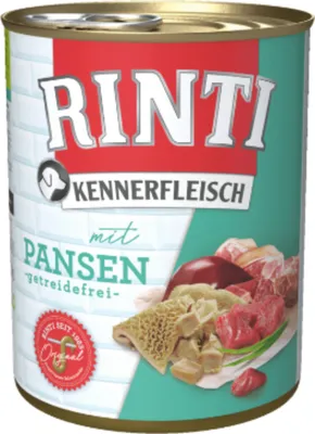 Produktbild von Rinti Kennerfleisch Pansen – getreidefreies Nassfutter mit Pansen 12 x 800g