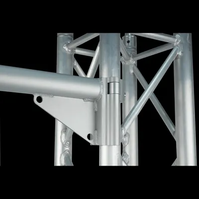 Riggatec Halbschelle - Halfcoupler silber mit Öse bis 100 kg (48-51mm