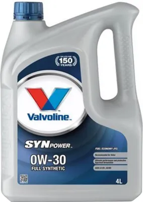 Produktbild von Valvoline SynPower FE für 0W-30 4 Liter Motoröl Motorenöl 229.6 Longlife-01 FE VCC 95200377 RN0700 Öl