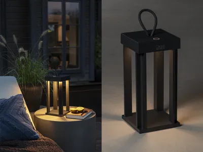 Produktbild von Konstsmide LED Laterne Cannes | schwarz | Indoor/Outdoor | Aluminum | 7819-750