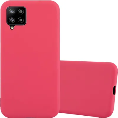 Obrázek produktu pro Cadorabo Case for Samsung Galaxy A42 4G Protective Cover in Red Pouzdro na mobilní telefon TPU Silicone Case Cover