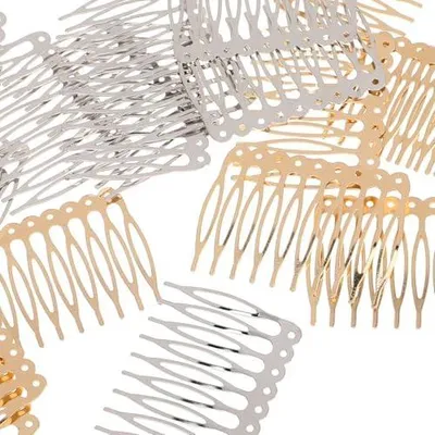 Produktbild von Selbstgemachte Haarkämme, 20 Stück, aus Legierung und Eisen für Frauen und Mädchen