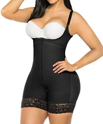 Produktbild von Famanu Bauchband Postpartum - Schwarz - 3XL - Body Shaper mit Butt Lifter