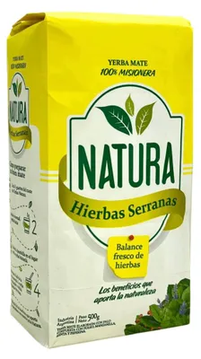 Image de Yerba Mate Natura Heirbas Serranas (Herbes des montagnes), 500g (0,5kg)